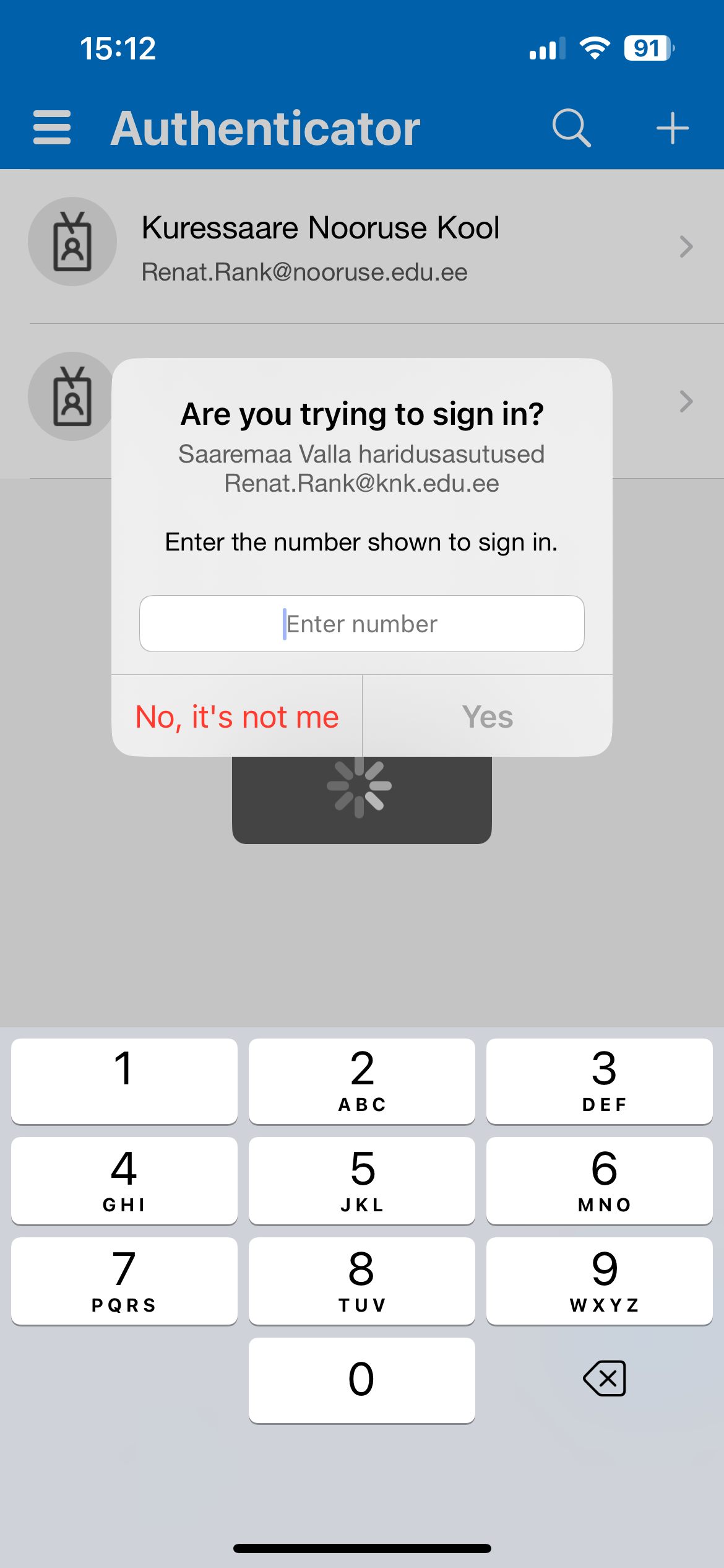 Numbri sisestamine telefonis