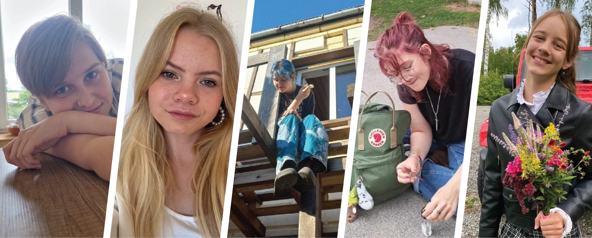 Hanna Elise, Helen, Jette, Tuule ja Chloé – Nooruse kooli õpilasesinduse kandidaadid / erakogu