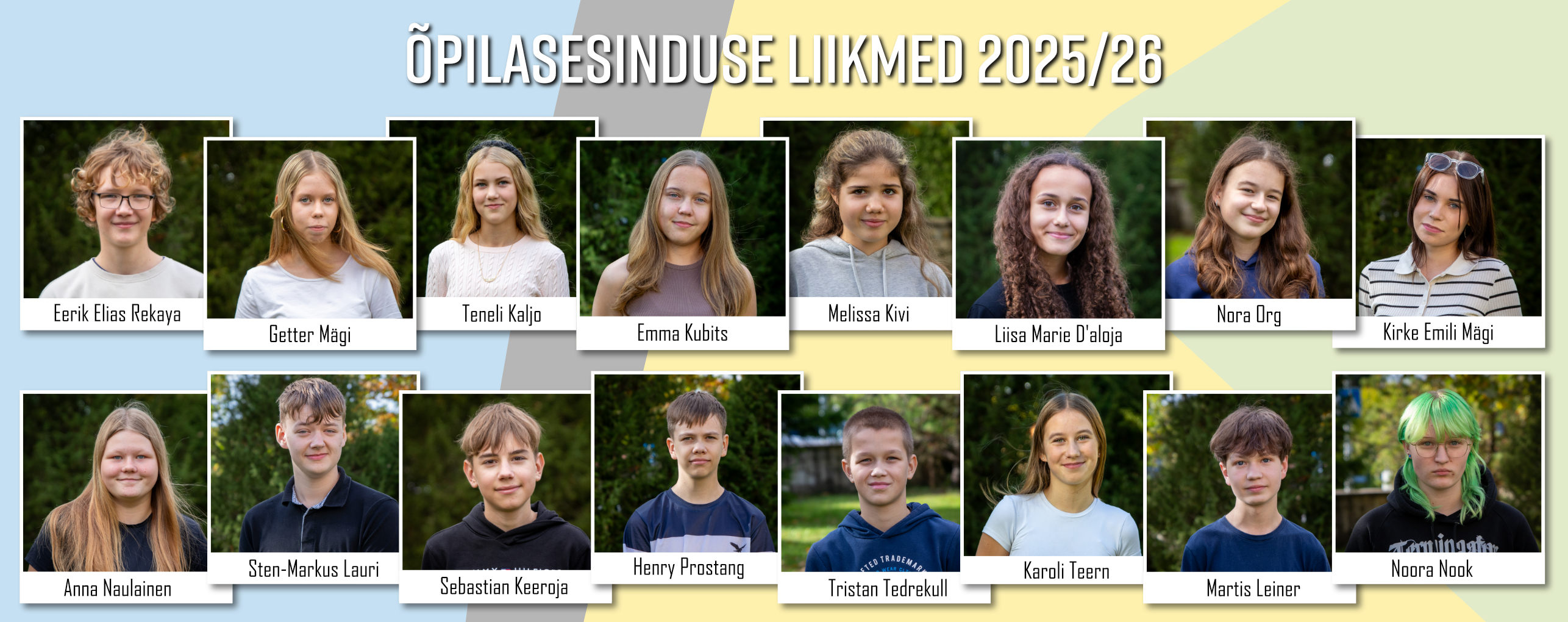 Õpilasesinduse liikmed / Renat Ränk