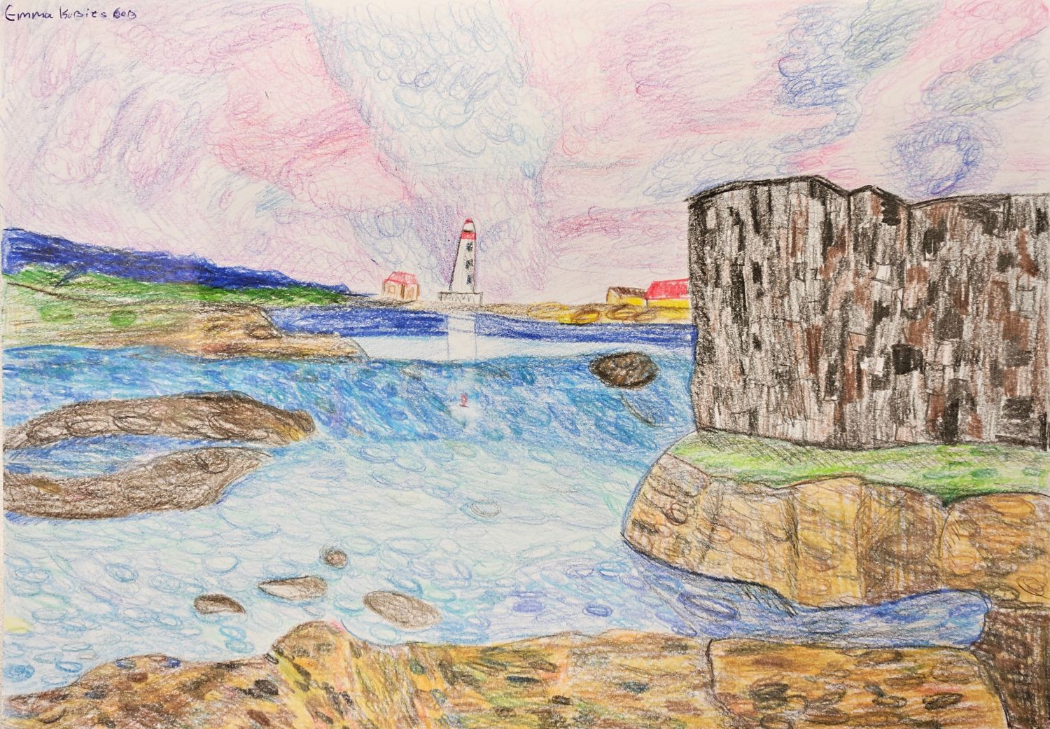 "Vilsandi maastik" jäljendus / Emma Kubits