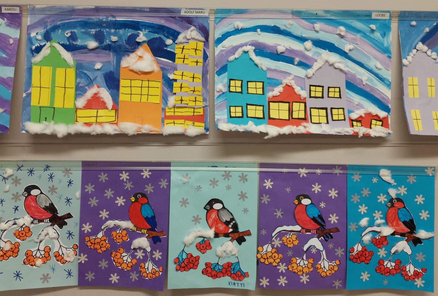 Talvised linnud ja lumised majad / 1.c klass Talvised linnud ja lumised majad / 1.c klass