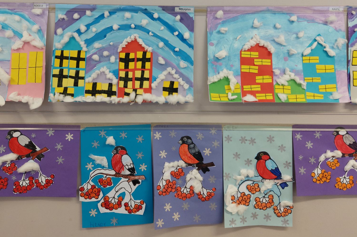 Talvised linnud ja lumised majad / 1.c klass Talvised linnud ja lumised majad / 1.c klass